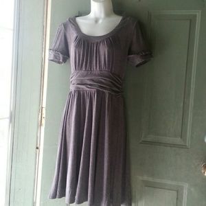 Slate gray poly blend travel dress