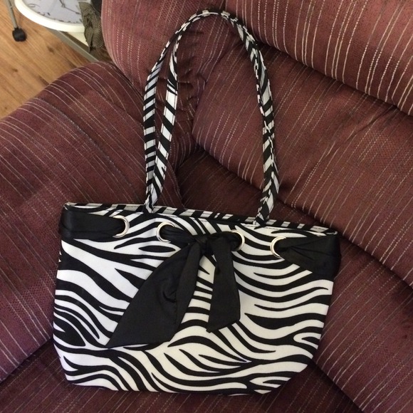 Cute small zebra print purse