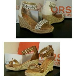 Both Pairs Michael Kors Wedge Sandals One Price