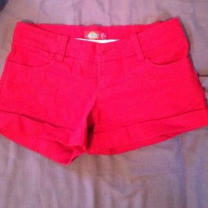 Dickies red shorts
