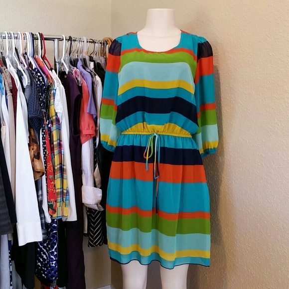 40% OFF EVERYTHING!!  Beautiful Striped Dress