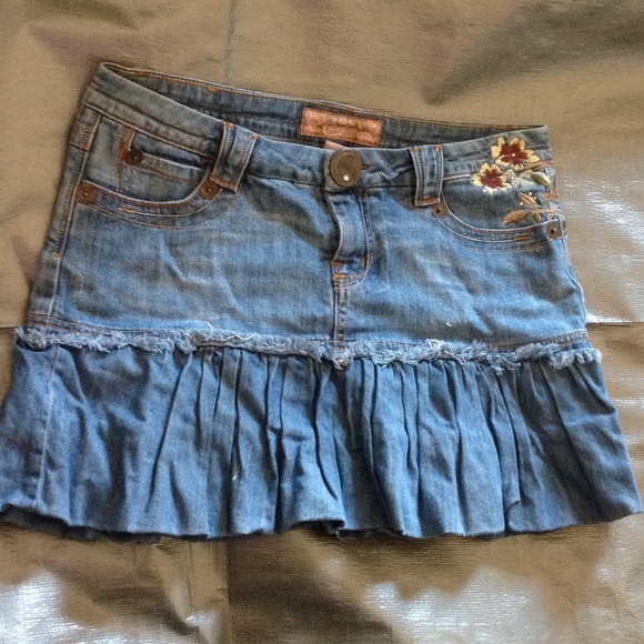 Jean skirt candies very cute