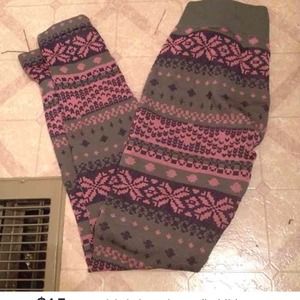 Aztec thick leggings