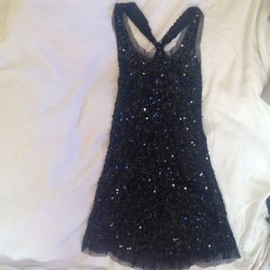 Black size small love culture sheer sequin top