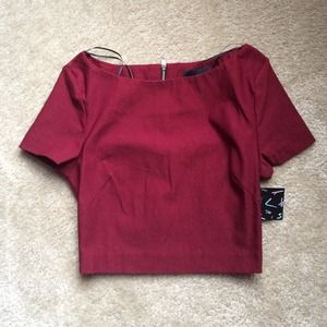 Nasty Gal short sleeve/crop top XS