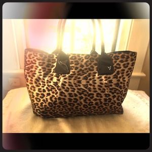 cheetah print luggage bag