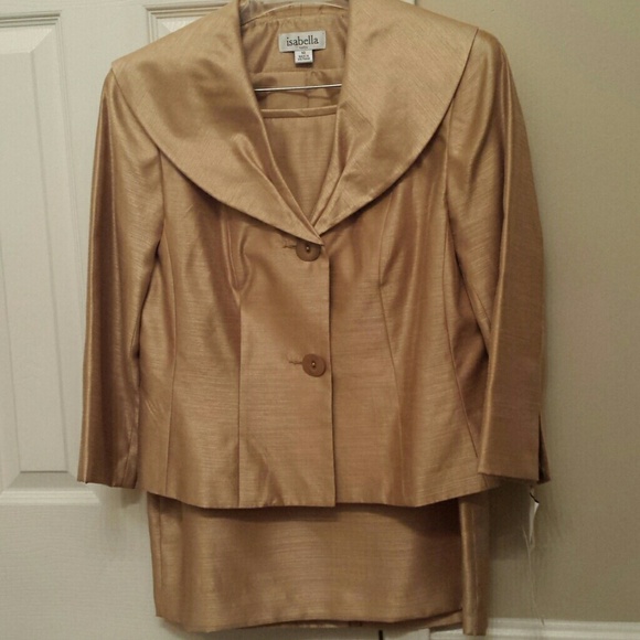 Gold Skirted Suit