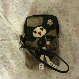 Coach small wristlet