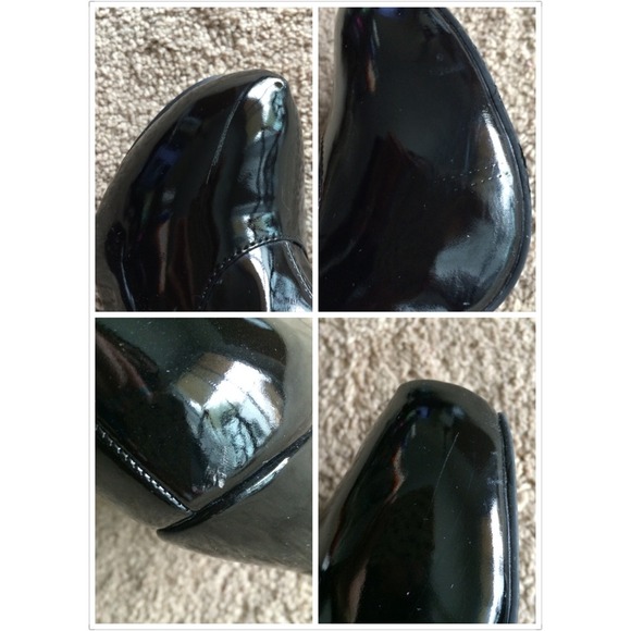 🚫SOLD on e🚫JC Long Patent Black Leather Boots - Picture 3 of 4
