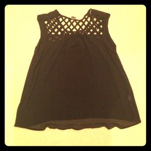 POOF! chiffon sleeveless shirt