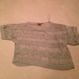 Mandee L Knit crop top