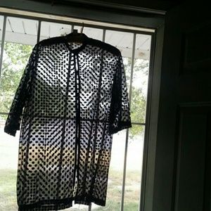 Black Sheer beach cover-up