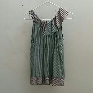 BCBGMaxazria Silk Tie Blouse