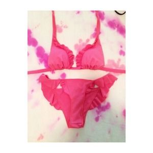Pink matching bikini
