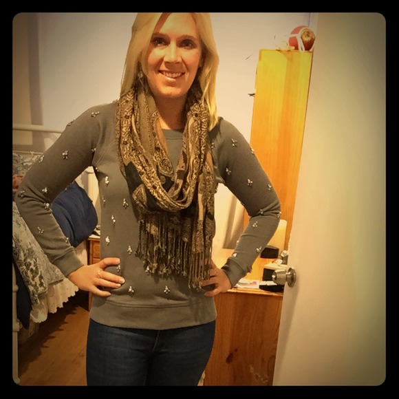 *REDUCED* J. Crew Embellished Sweatshirt NWT Sz XS