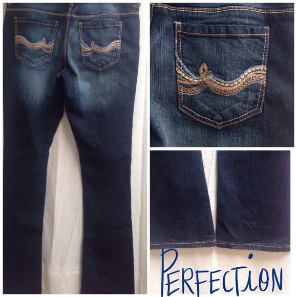 VINTAGE WASH EMBROIDERED DENIM
