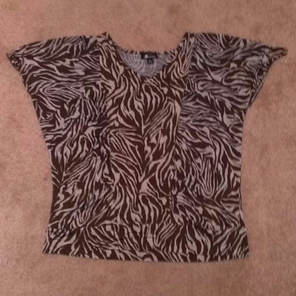 Price drop 👇 Brown zebra print top