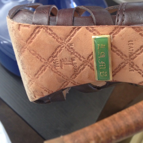 👠LAMB brown strapy heels - Picture 4 of 4