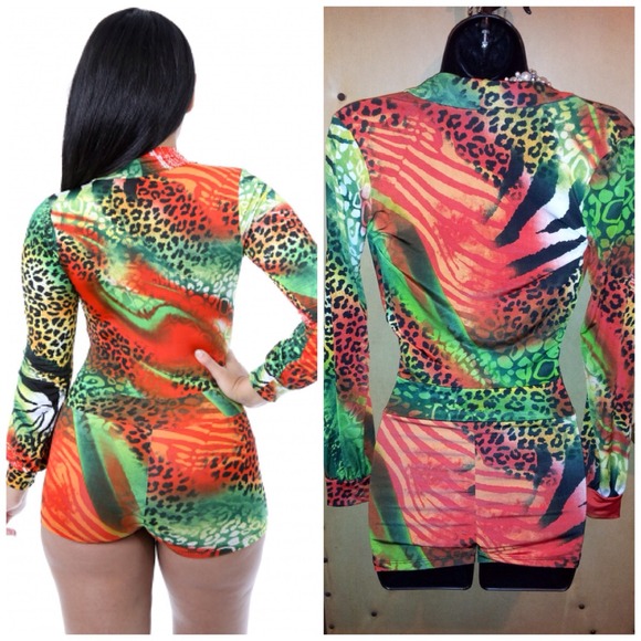 🦄Sexy colorful romper - Picture 2 of 3