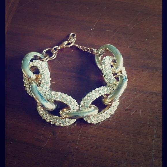 Crystal Pavé Chain Link Bracelet
