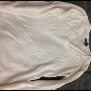 White V Neck Sweater