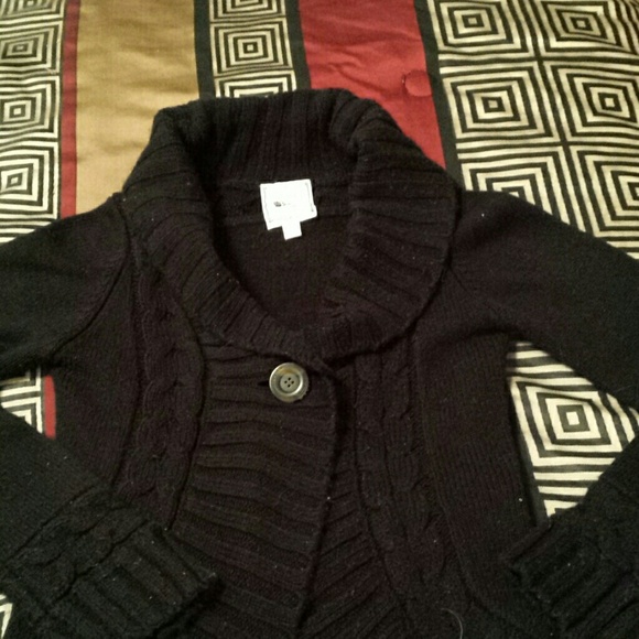 Black cardigan