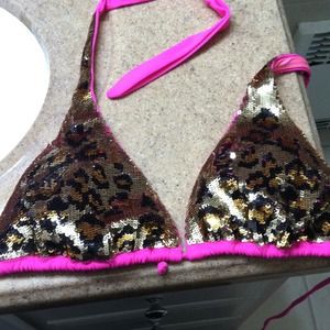 Victoria Secret sequin got pink bathing suit