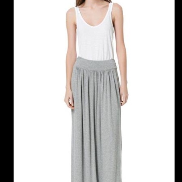 Rebecca Taylor Grey Maxi Skirt