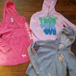 *SOLD* Lot of 3 Victoria Secret Pink Zip-ups!
