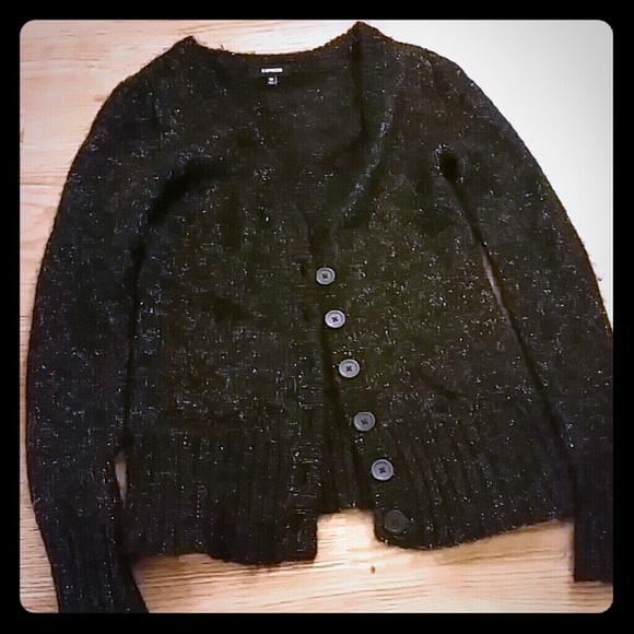 Sparkle button up sweater