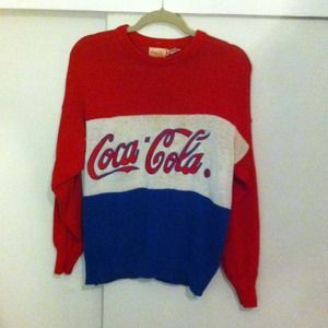Vintage coca cola sweater coke