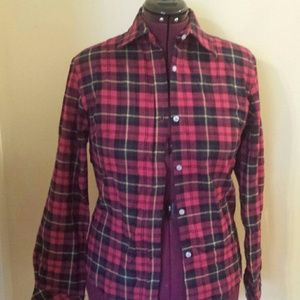 Plaid flannel shirt NWOT