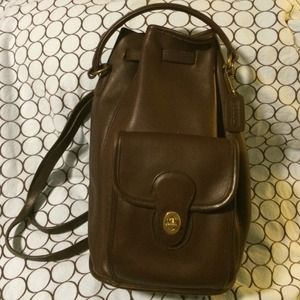 Vintage Coach leather backpack *latest trend*