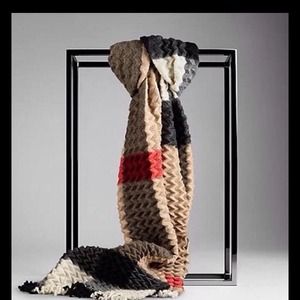 AUTHENTIC BURBERRY GIANT CHECK 100% CASHMERE SCARF
