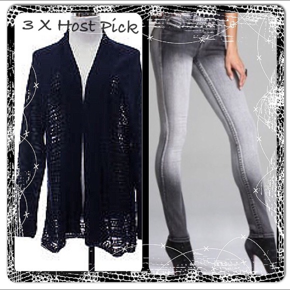 Lucky Brand Sweaters - 🎉3X HP🎉Lucky Brand Crocheted Navy Blue Cardigan