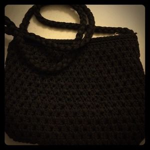Black knit purse- GOOD CONDITION