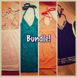 3 Beach Halters! (Black dress sold)