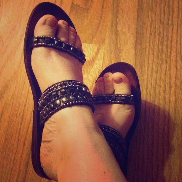 Black sandals
