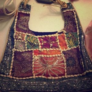 VINTAGE handmade ethnic purse