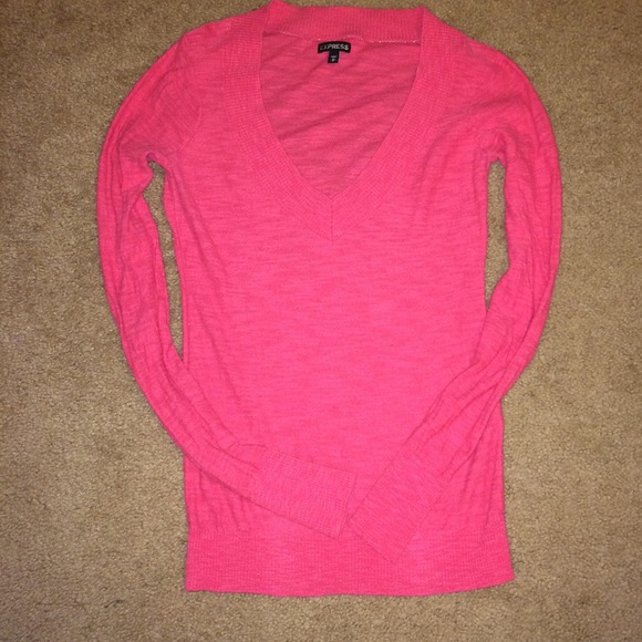 Express coral colored thin sweater. New condition