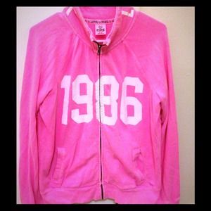 Victoria's Secret hot pink zip up