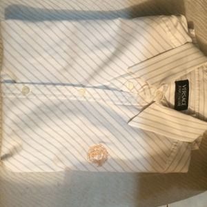Versace dress shirt sim fit large