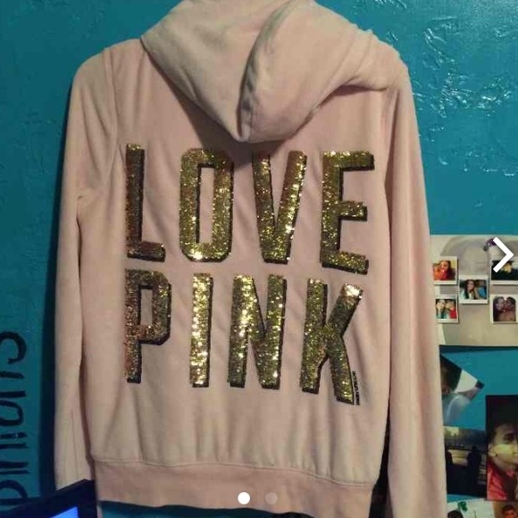 Vs bling hoodie with fur