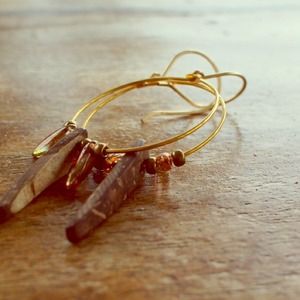 Handmade 24k Gold Boho Earrings
