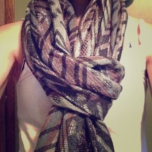 Metallic scarf