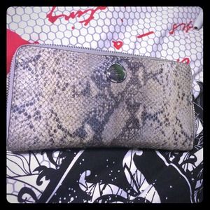 COACH SNAKE SKIN WALLET