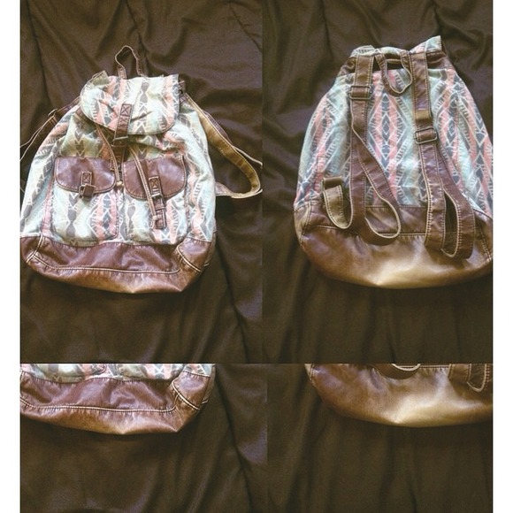 tribal pattern bookbag
