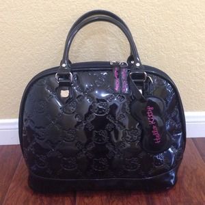 Hello Kitty Loungefly Black Embossed Purse