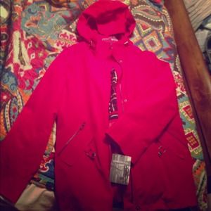 Nwt London fog red coat large