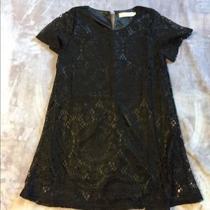 Black lace dress